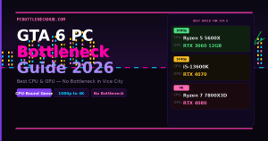 GTA 6 PC bottleneck best CPU GPU guide Vice City 2026 - PCBottleneckHub
